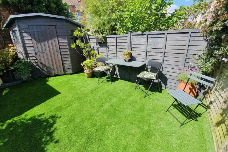 Artificial grass installation by Saygrass