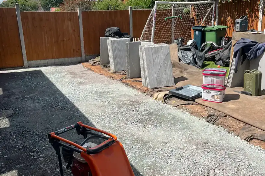 Artificial grass installation by Sbgroundwork