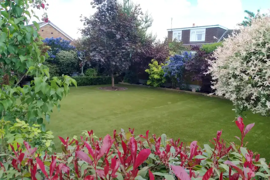 Artificial grass installation by Shropshire Artificial Grass