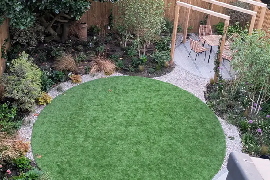 Artificial grass installation by SilvaTree