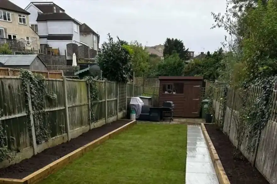 Artificial grass installation by SJ Green Landscaping