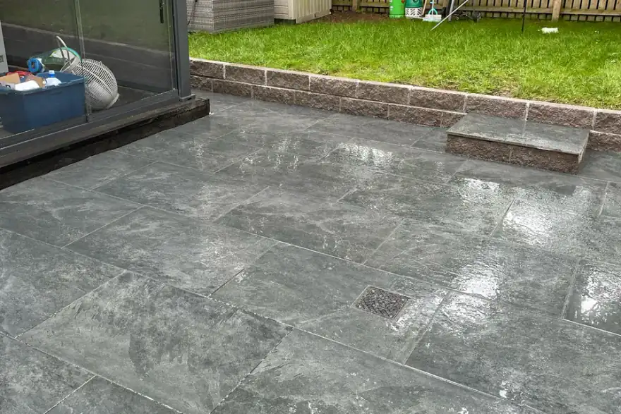Artificial grass installation by SJS Fencing