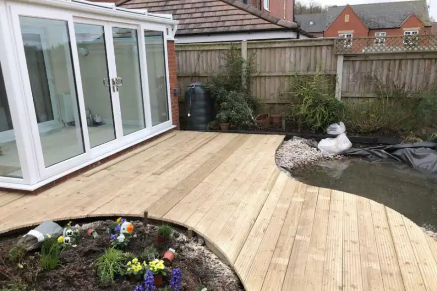 Artificial grass installation by SM Landscaping