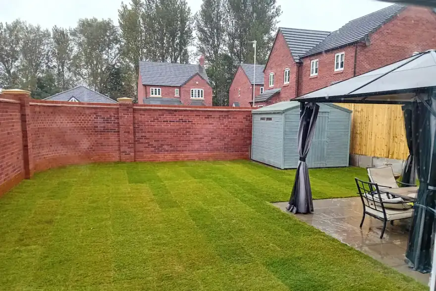 Artificial grass installation by SM Landscaping
