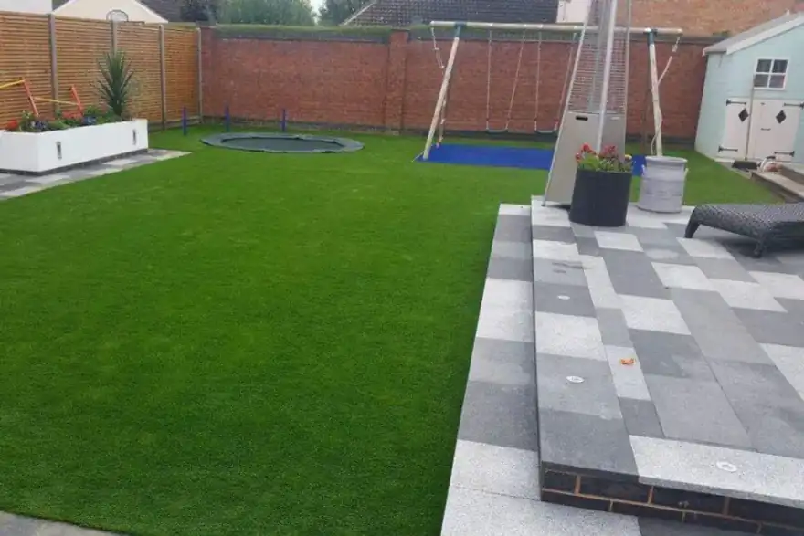 Artificial grass installation by Smart Direct