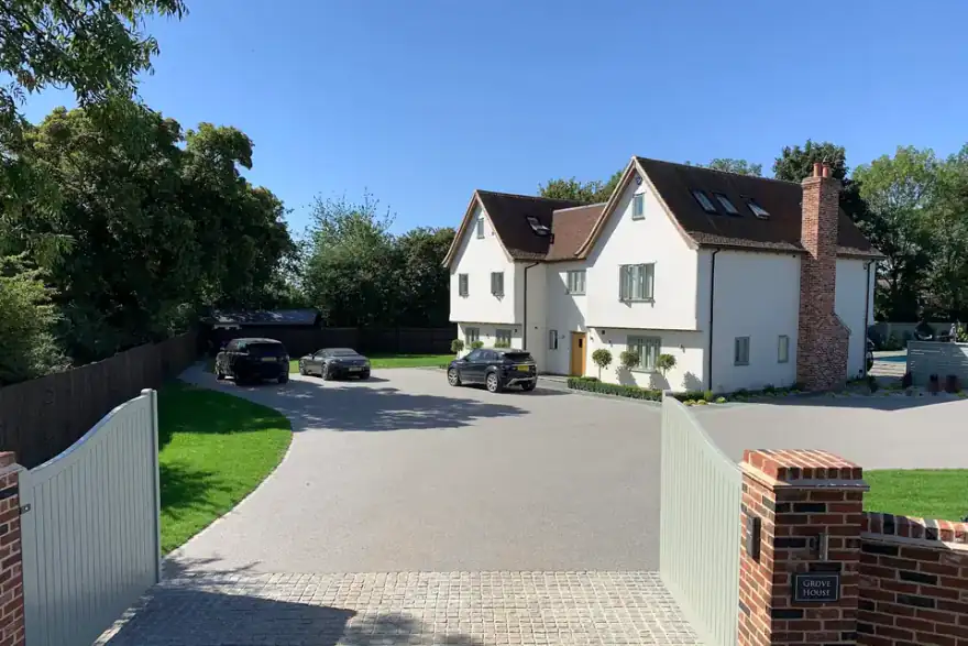 Artificial grass installation by South Cambs Resin Bound