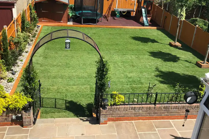 Artificial grass installation by South East Lawn Turfing