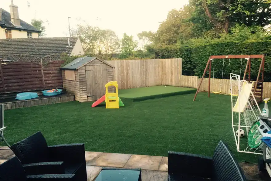 Artificial grass installation by South West Artificial Grass