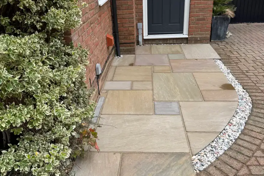 Artificial grass installation by Stonewood Landscaping & Fencing