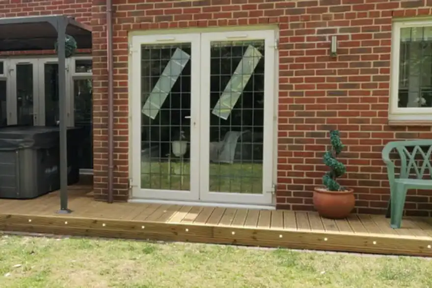 Artificial grass installation by Stonewood Landscaping & Fencing