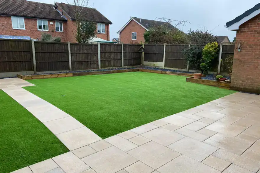 Artificial grass installation by Super-Grass