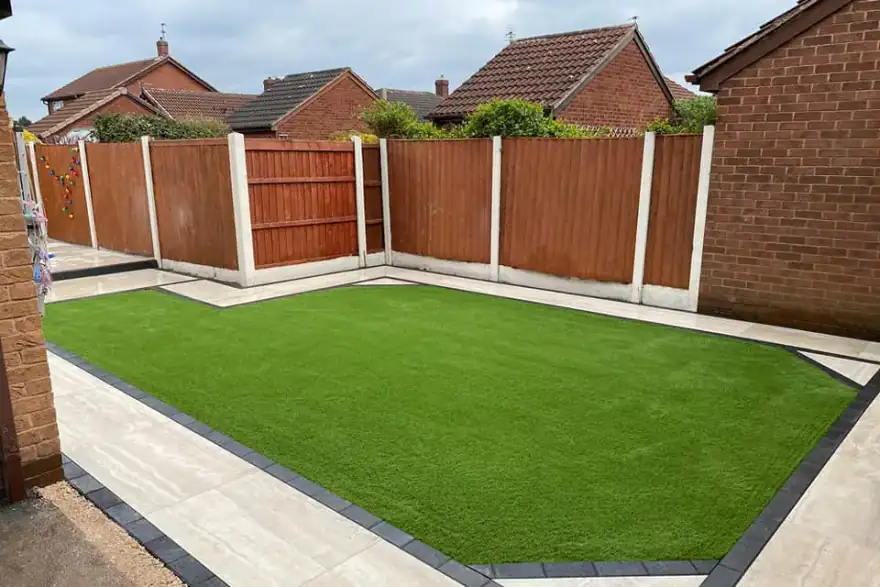 Artificial grass installation by Super-Grass