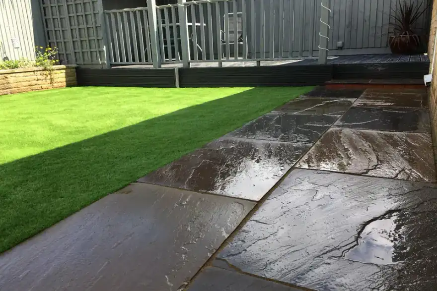 Artificial grass installation by Super-Grass