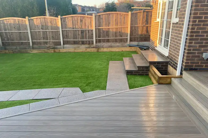 Artificial grass installation by Super-Grass