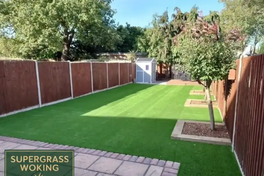 Artificial grass installation by Supergrass Woking