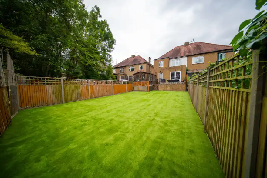Artificial grass installation by Superior Lawn