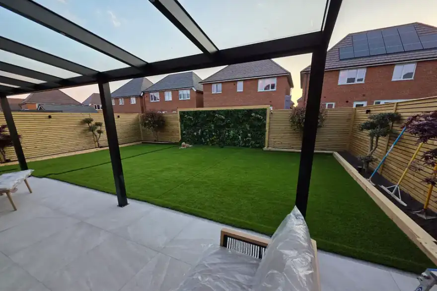 Artificial grass installation by Supreme Landscapes