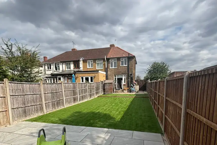 Artificial grass installation by Surrey Grass