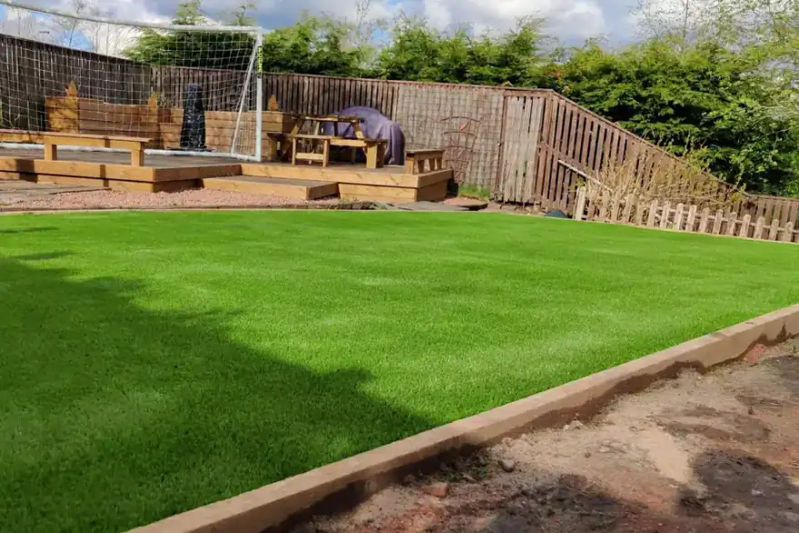 Artificial grass installation by Synthetic Grass Solutions