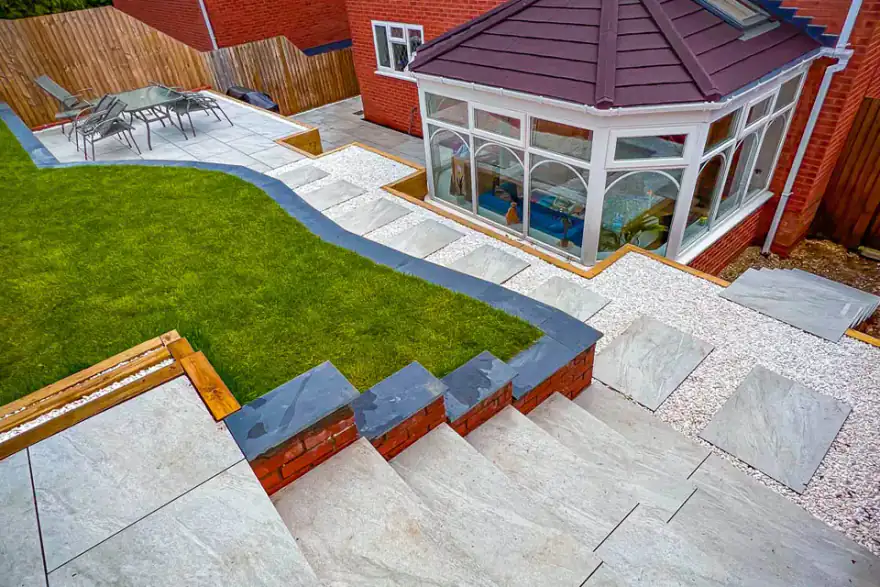 Artificial grass installation by T.S.R Landscapes
