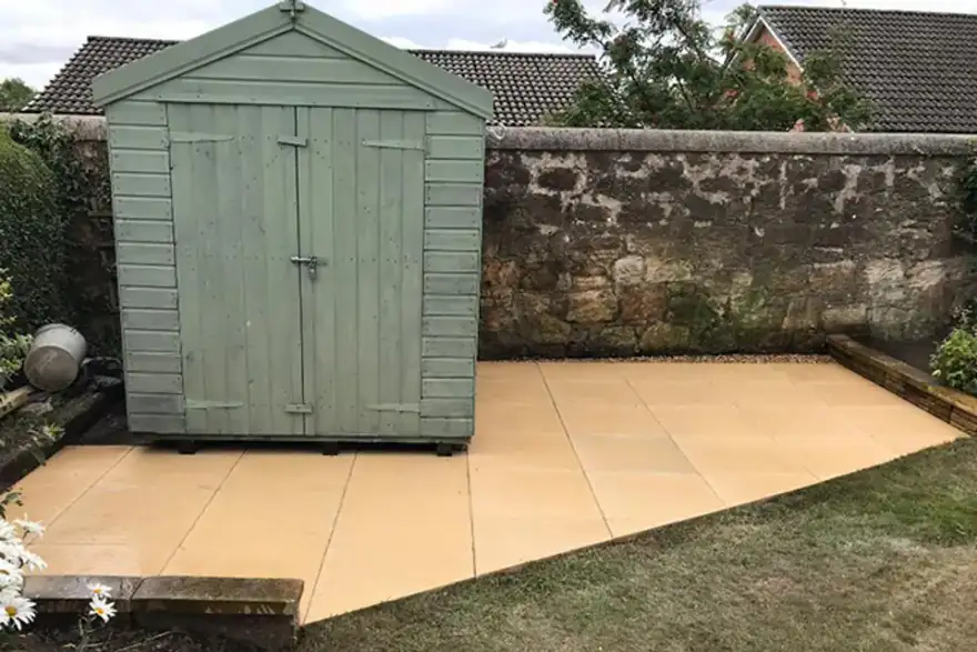 Artificial grass installation by Target Gardens