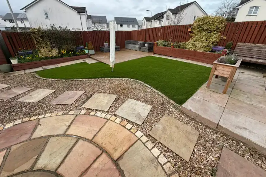 Artificial grass installation by Tartan Grass