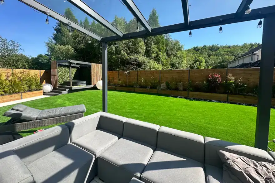 Artificial grass installation by Tartan Grass