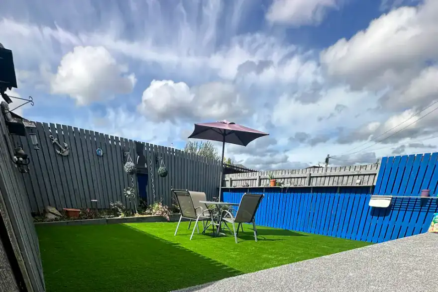 Artificial grass installation by Tartan Grass