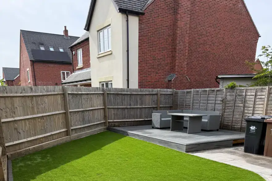 Artificial grass installation by Taylor Made Flooring