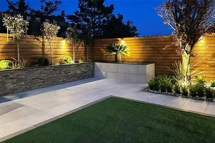 Bespoke landscaping by Taylor'd Landscaping, Warrington. Taylor'd Landscapes are Marshalls Accredited Landscape Gardeners in Warrington.