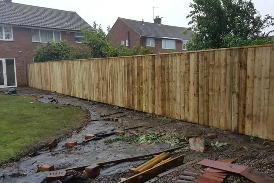 Artificial grass installation by Teesside garden and fencing services
