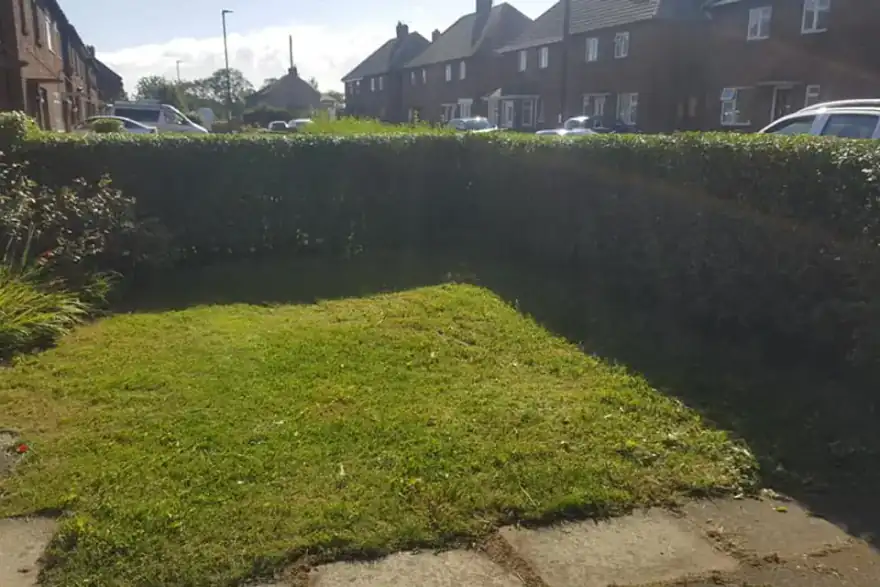 Artificial grass installation by Teesside garden and fencing services