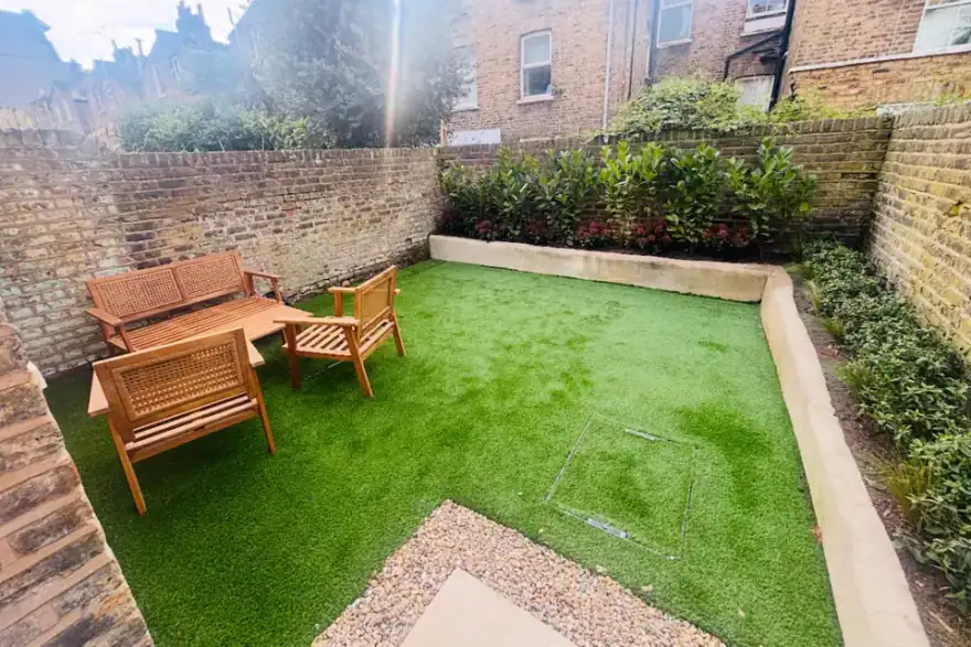 Artificial grass installation by Terra Firma Landscapes London