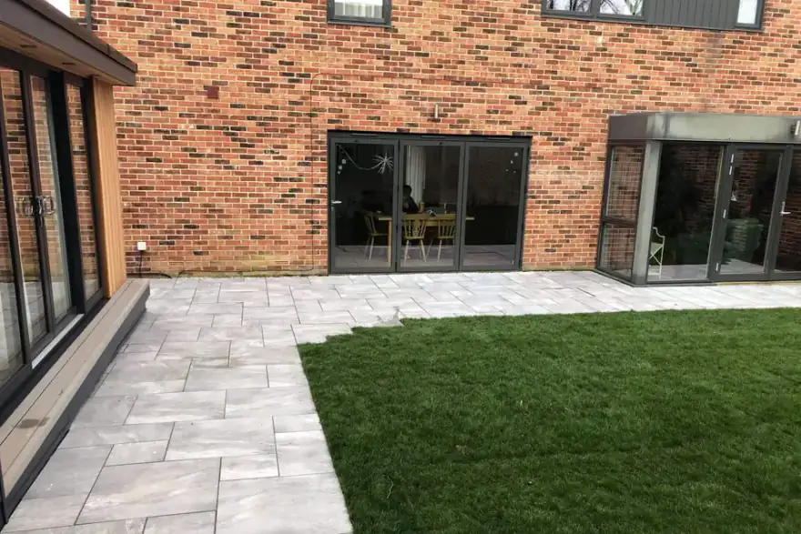 Artificial grass installation by The Full Works Landscape Services