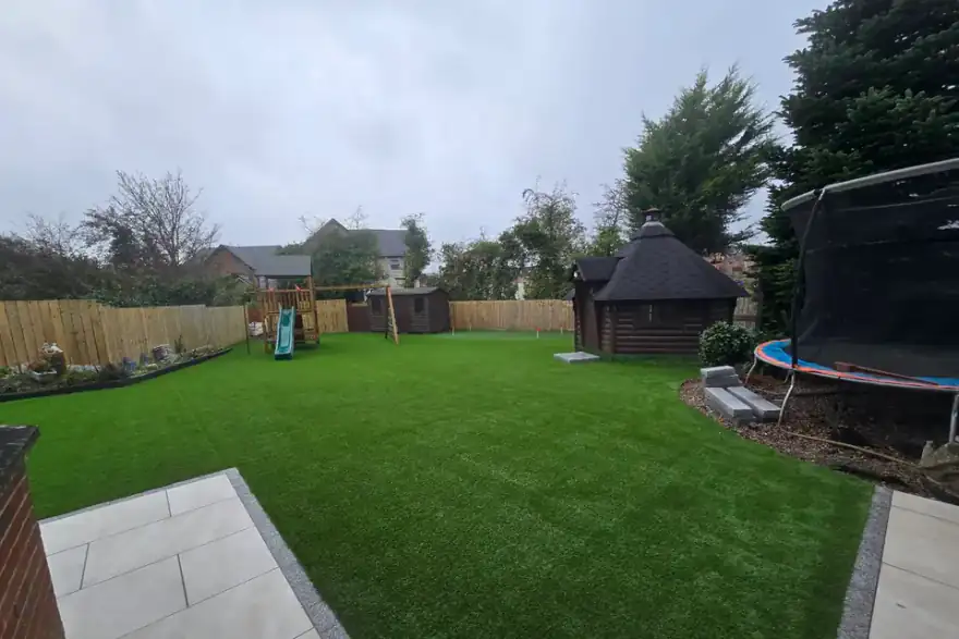 Artificial grass installation by The Grass Guys