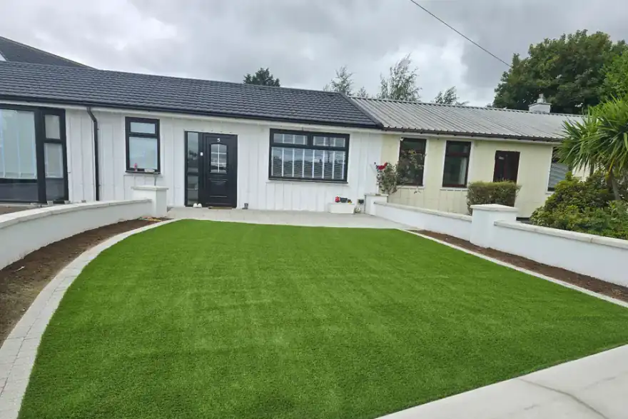 Artificial grass installation by The Grass Guys