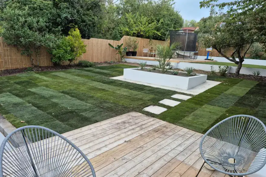 Artificial grass installation by The Grass Master - Landscaping, Turfing, Artificial Turf Supply