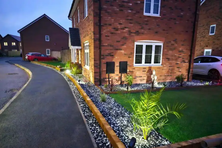 Artificial grass installation by The Landscape Gardeners Stafford