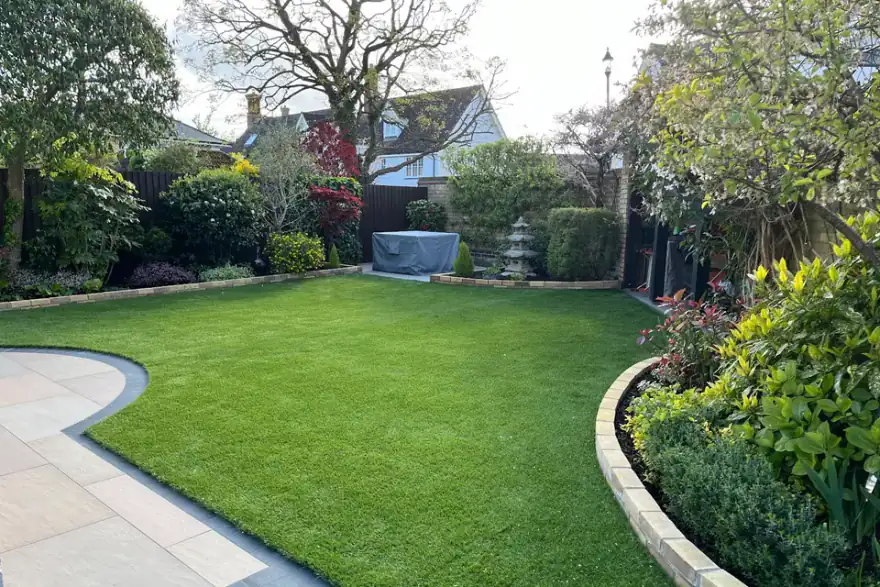 Artificial grass installation by The Manor Landscapes