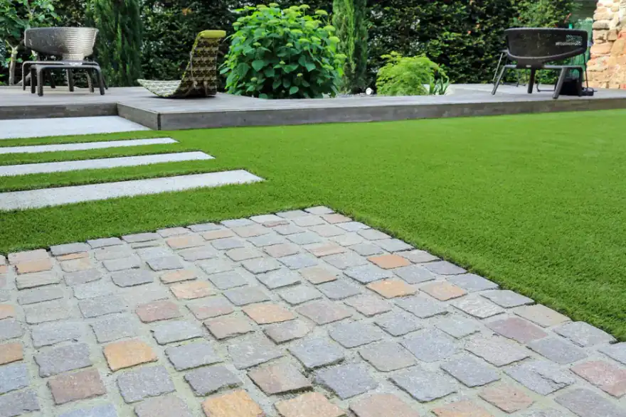 Artificial grass installation by The Modern Lawn Company