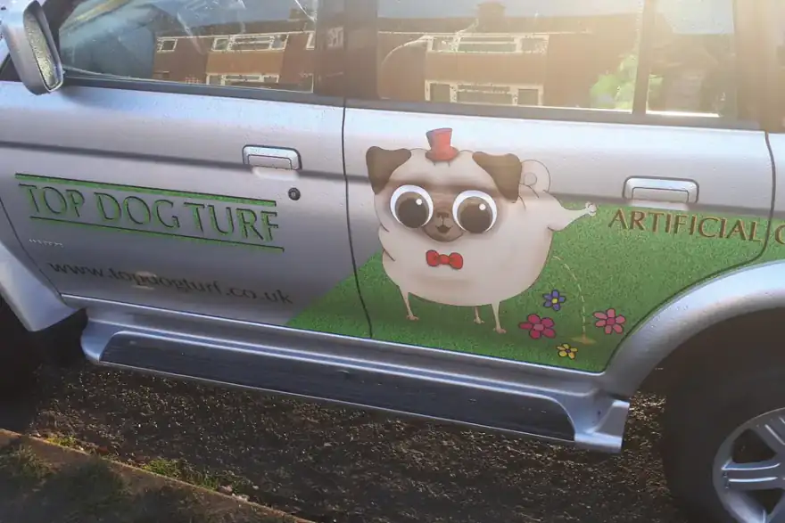 Artificial grass installation by Top Dog Turf