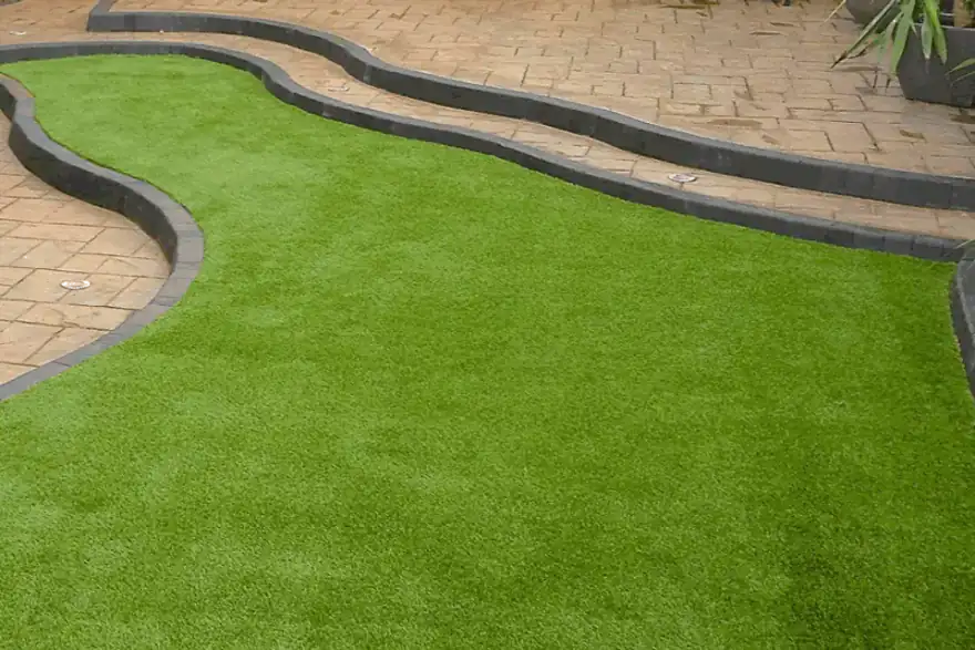 Artificial grass installation by Total Turfing