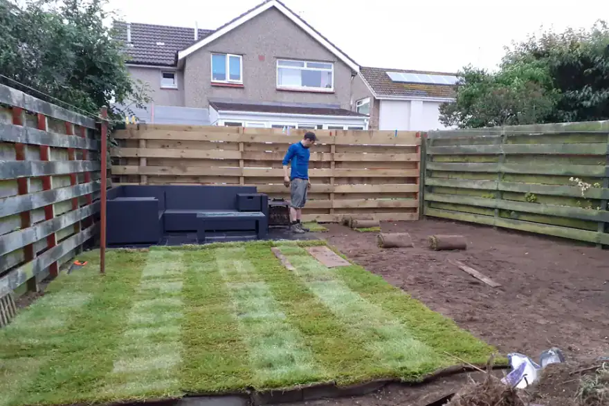 Artificial grass installation by Total Turfing