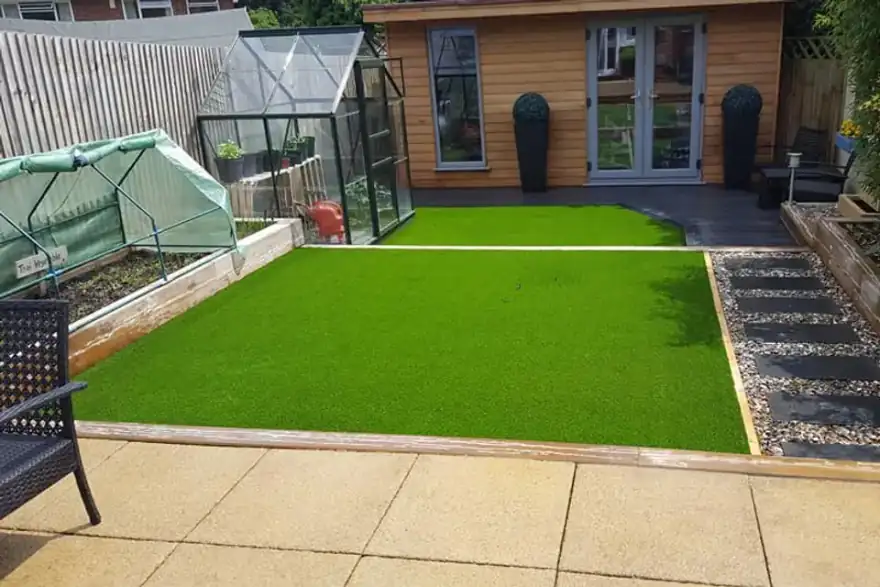 Artificial grass installation by Totem Landscaping