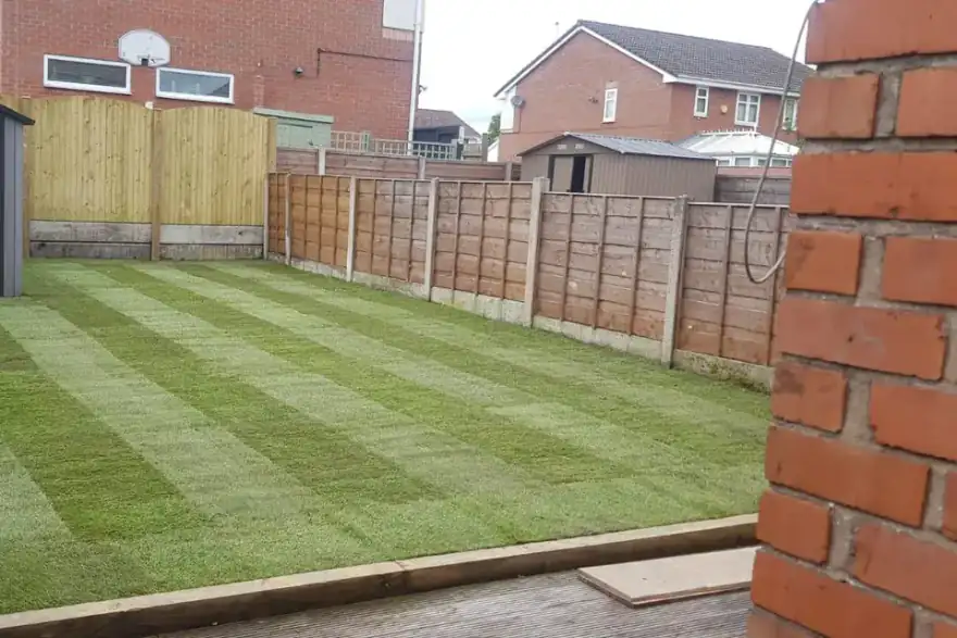 Artificial grass installation by TR Landscape Contracting
