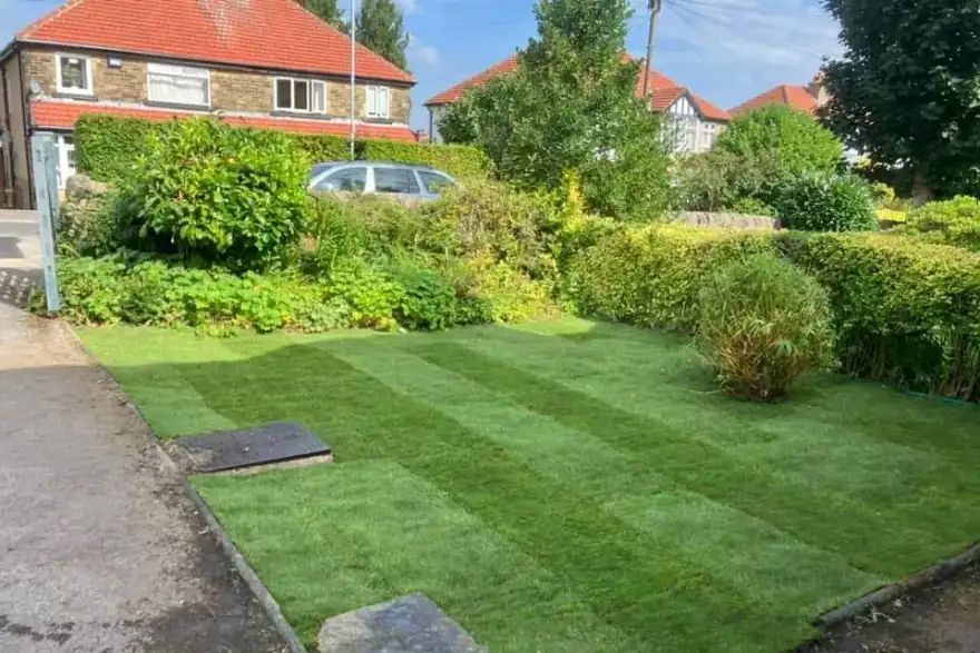 Artificial grass installation by Handy Jack Trade Price Turf and Topsoil