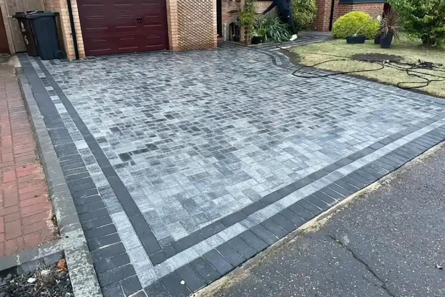 Artificial grass installation by Trusted Paving Solutions