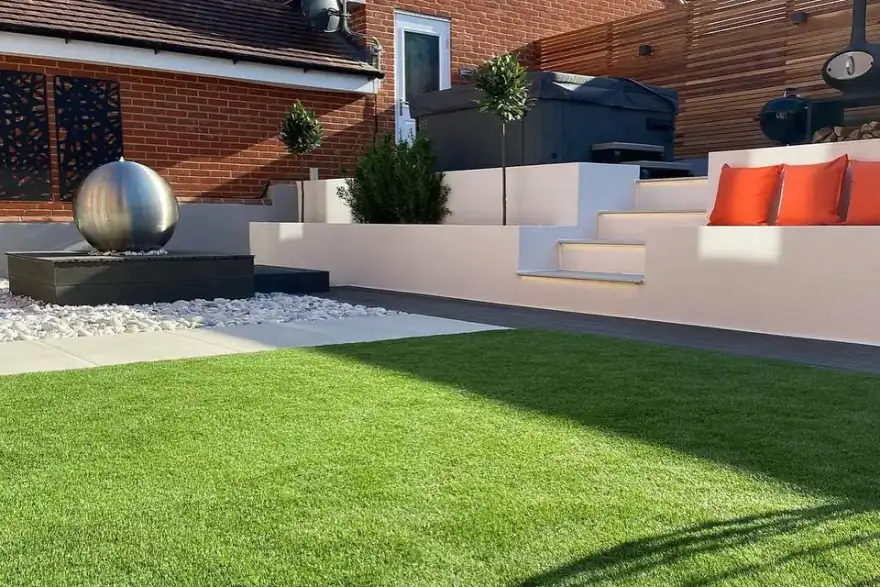 Artificial grass installation by Tuda Grass