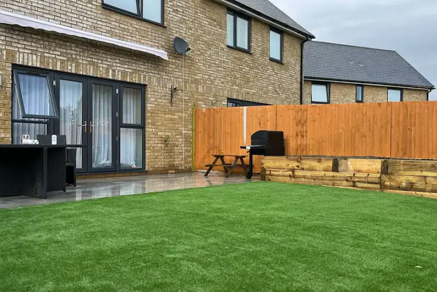 Artificial grass installation by Tudor Rose Landscapes -