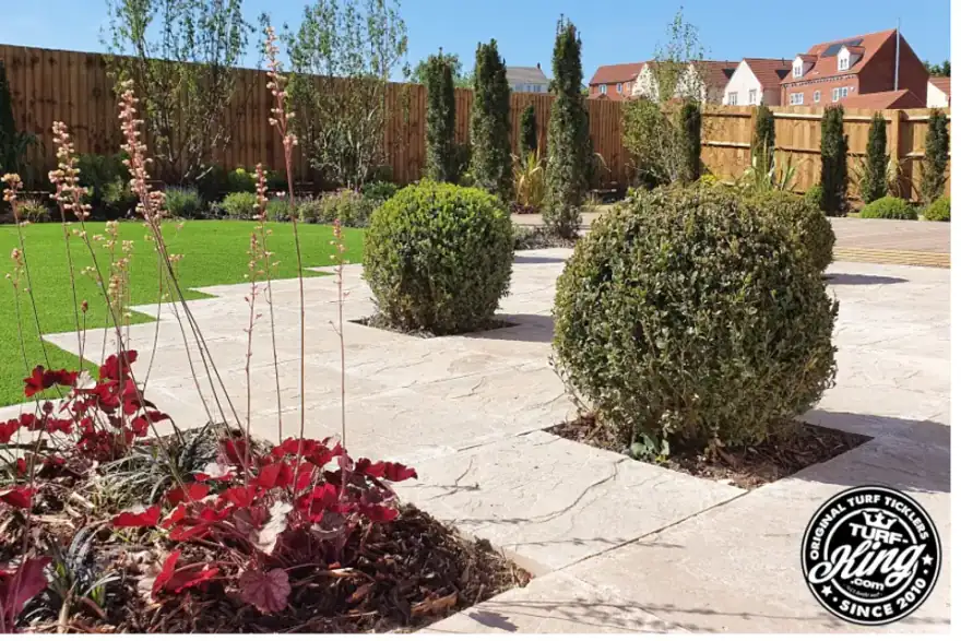 Artificial grass installation by Turf King